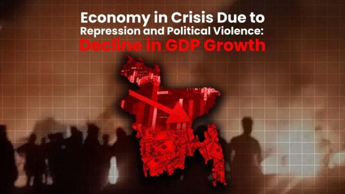 Economy in Crisis Due to Repression and Political Violence Decline in GDP Growth