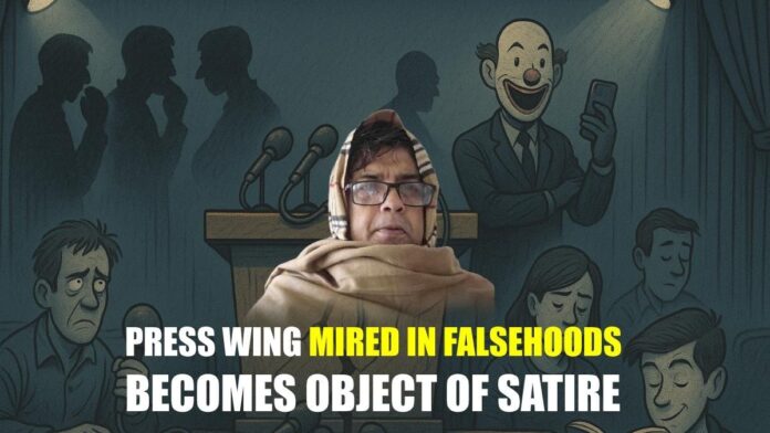 ⁨Press Wing Mired in Falsehoods Becomes Object of Satire