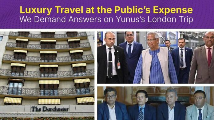 Luxury Travel at the Public’s Expense — We Demand Answers on Yunus’s London Trip