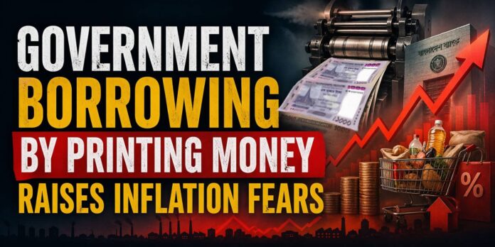 Government Borrowing by Printing Money Raises Inflation Fears