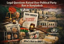 Legal Questions Raised Over Political Party Ban in Bangladesh Legal Questions Raised Over Political Party Ban in Bangladesh