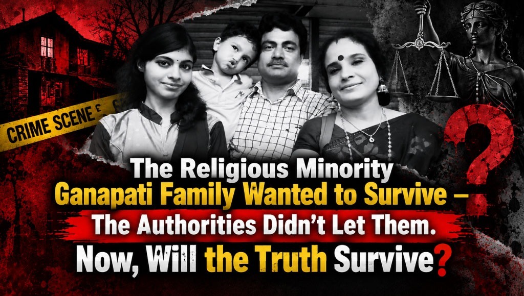 The Religious Minority Ganapati Family Wanted to Survive —The Authorities Didn’t Let Them. Now, Will the Truth Survive? The Religious Minority Ganapati Family Wanted to Survive —The Authorities Didn’t Let Them. Now, Will the Truth Survive?