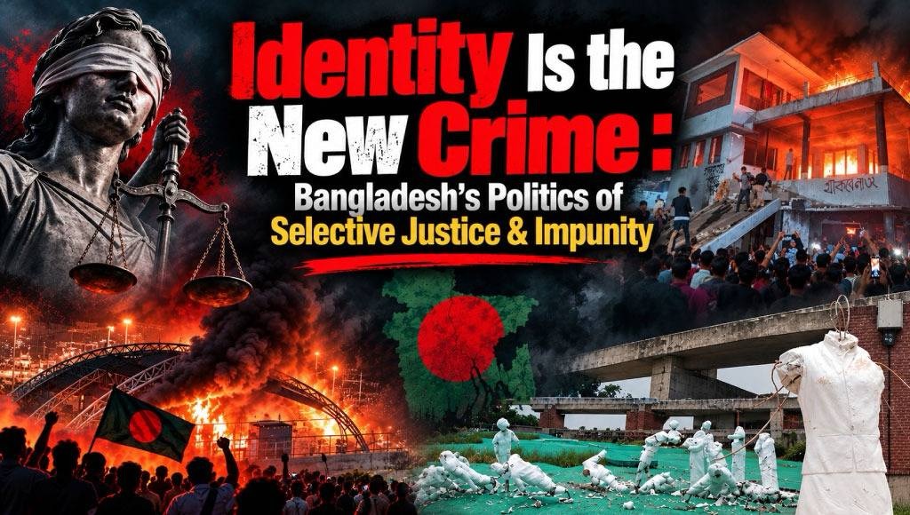 Identity Is the New Crime: Bangladesh’s Politics of Selective Justice & Impunity Identity Is the New Crime: Bangladesh’s Politics of Selective Justice & Impunity
